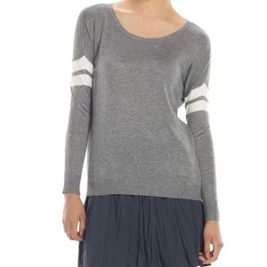 Pink Republic Striped Gray Sweater